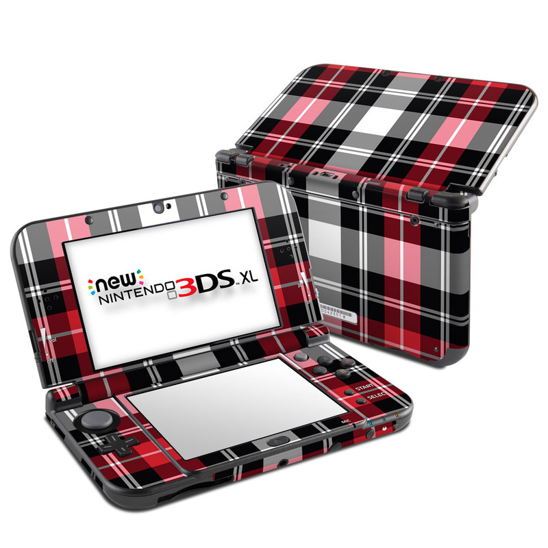 Nintendo New 3DS XL Skin - Red Plaid (Image 1)