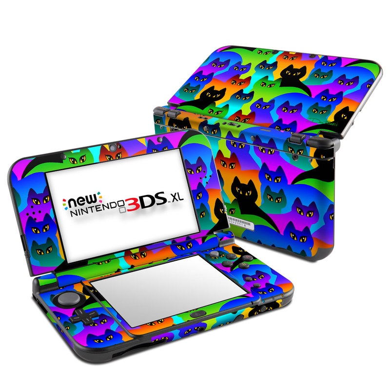 Nintendo New 3DS XL Skin - Rainbow Cats (Image 1)