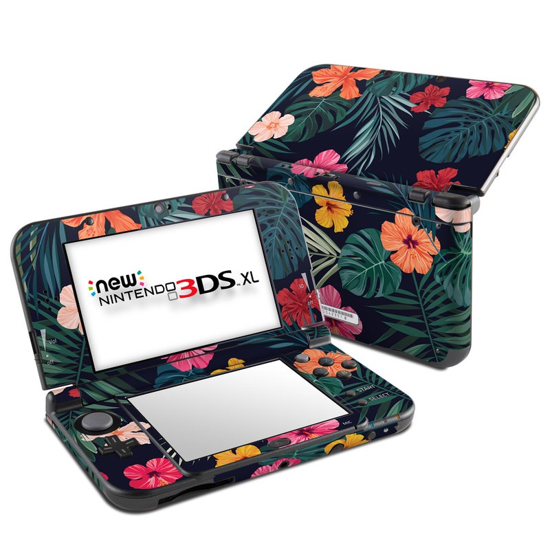 Nintendo New 3DS XL Skin - Tropical Hibiscus (Image 1)