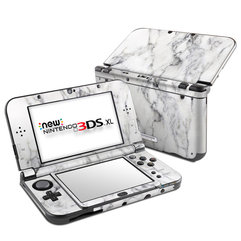 Nintendo New 3DS XL Skin - White Marble (Image 1)