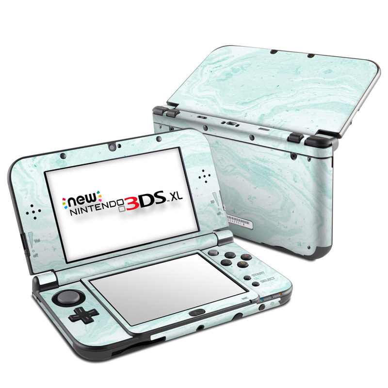 Nintendo New 3DS XL Skin - Winter Green Marble.