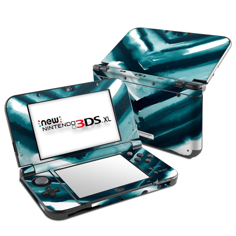 Nintendo New 3DS XL Skin - Watercolor Chevron (Image 1)