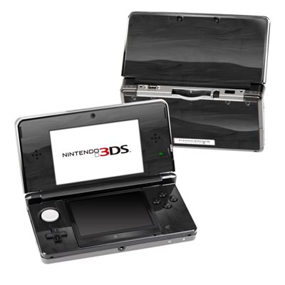 Nintendo 3DS Skin - Black Woodgrain
