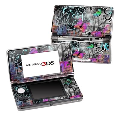 Nintendo 3DS Skin - Butterfly Wall