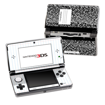 Nintendo 3DS Skin - Composition Notebook
