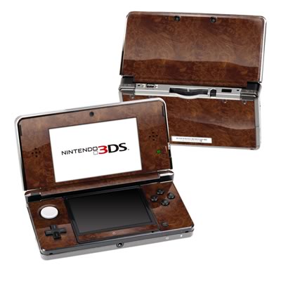 Nintendo 3DS Skin - Dark Burlwood
