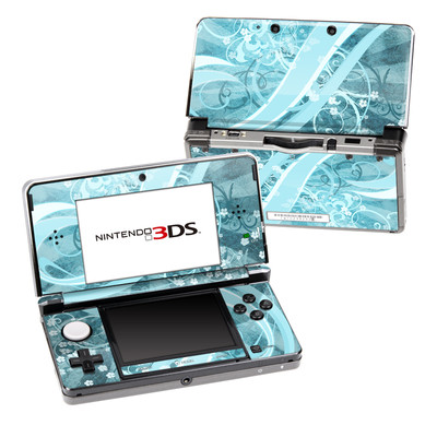 Nintendo 3DS Skin - Flores Agua