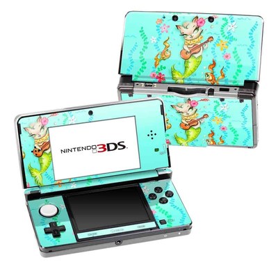 Nintendo 3DS Skin - Merkitten with Ukelele