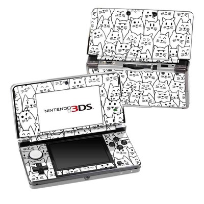 Nintendo 3DS Skin - Moody Cats