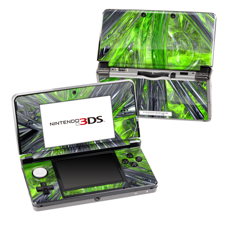 Nintendo 3DS Skin - Emerald Abstract (Image 1)