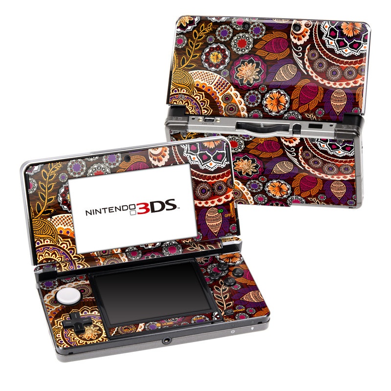 Nintendo 3DS Skin - Autumn Mehndi (Image 1)