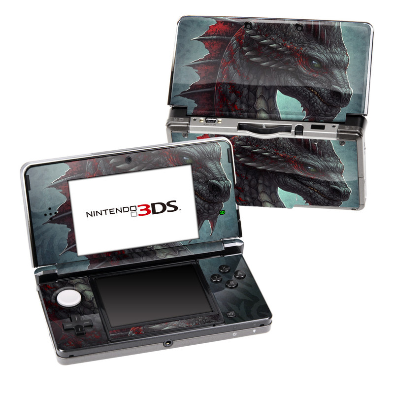 Nintendo 3DS Skin - Black Dragon (Image 1)