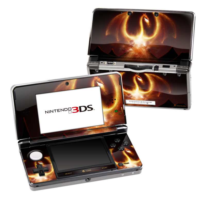 Nintendo 3DS Skin - Fire Dragon (Image 1)