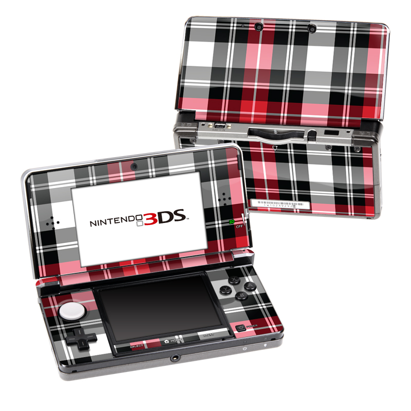 Nintendo 3DS Skin - Red Plaid (Image 1)