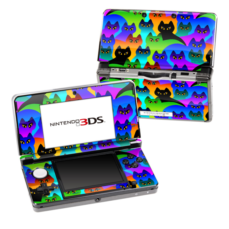 Nintendo 3DS Skin - Rainbow Cats (Image 1)