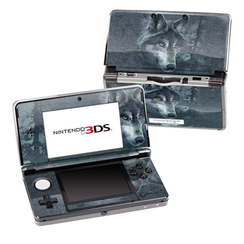 Nintendo 3DS Skin - Wolf Reflection (Image 1)