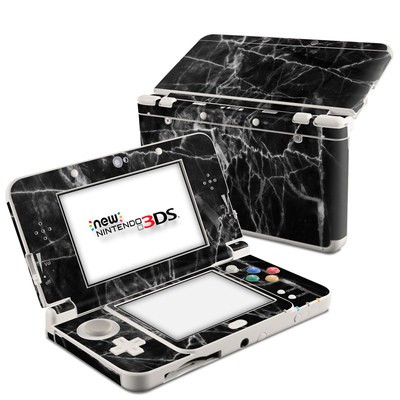 Nintendo 3DS 2015 Skin - Black Marble