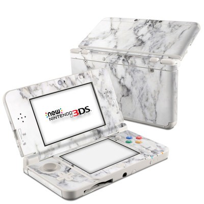 Nintendo 3DS 2015 Skin - White Marble