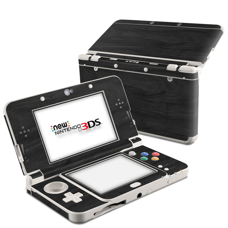 Nintendo 3DS 2015 Skin - Black Woodgrain (Image 1)
