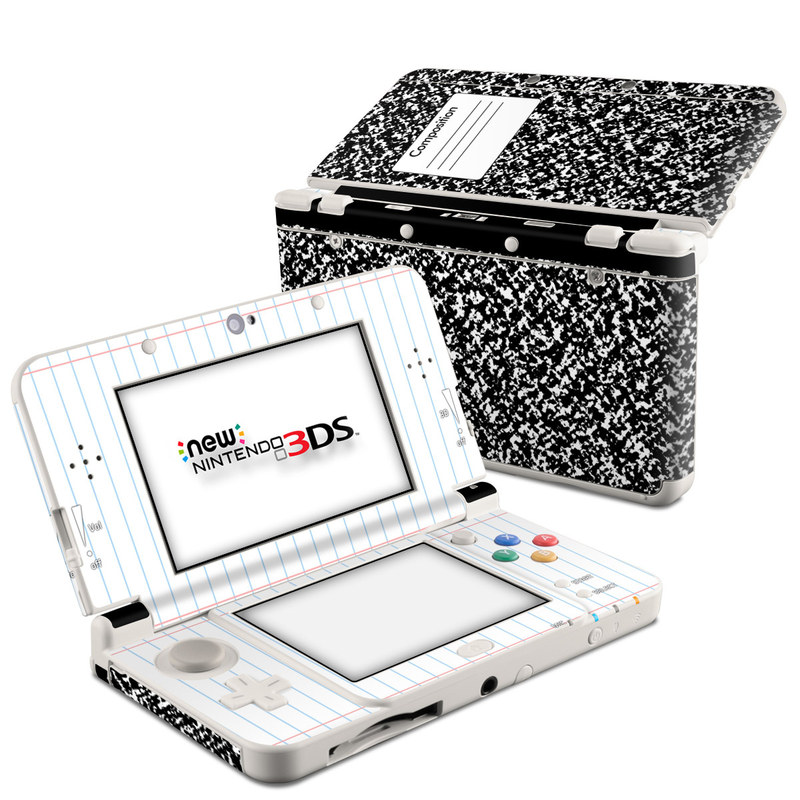 Nintendo 3DS 2015 Skin - Composition Notebook (Image 1)