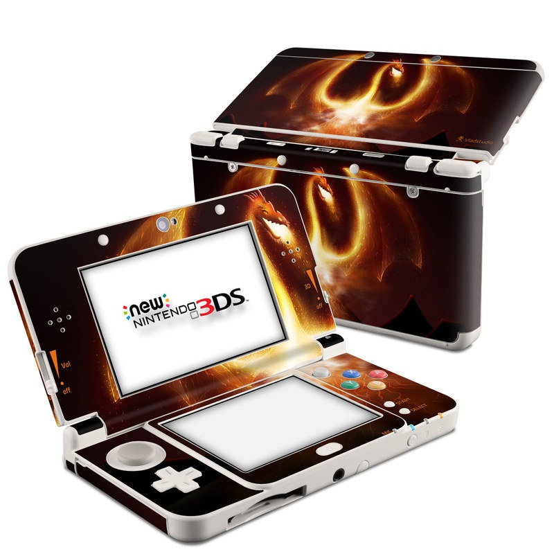 Nintendo 3DS 2015 Skin - Fire Dragon (Image 1)