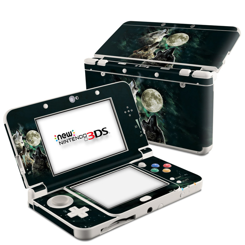 Nintendo 3DS 2015 Skin - Three Wolf Moon (Image 1)