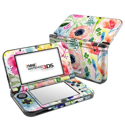 Nintendo 3DS LL Skin - Loose Flowers