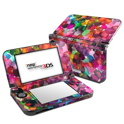Nintendo 3DS LL Skin - Watercolor Drops