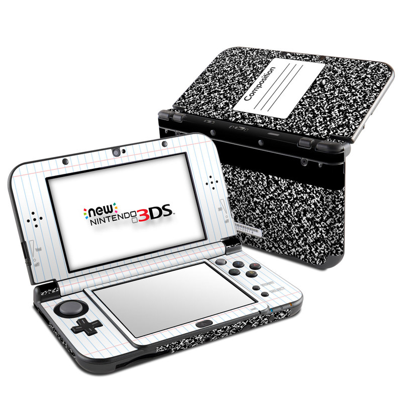 Nintendo 3DS LL Skin - Composition Notebook (Image 1)
