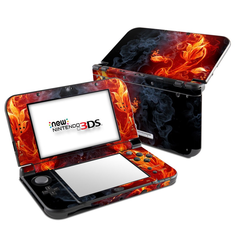 Nintendo 3DS LL Skin - Flower Of Fire (Image 1)