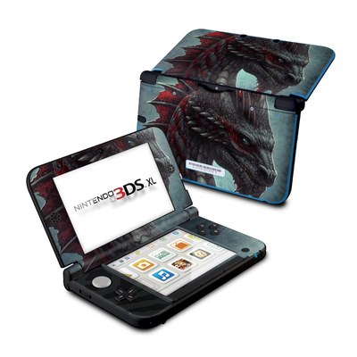 Nintendo 3DS XL Skin - Black Dragon