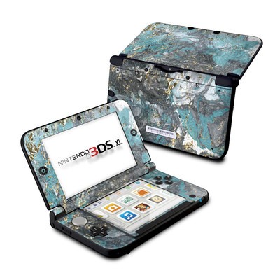Nintendo 3DS XL Skin - Gilded Glacier Marble