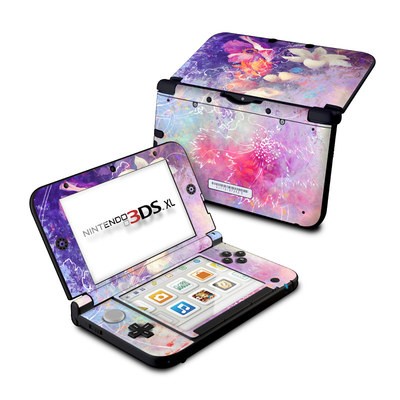 Nintendo 3DS XL Skin - Sketch Flowers Lily