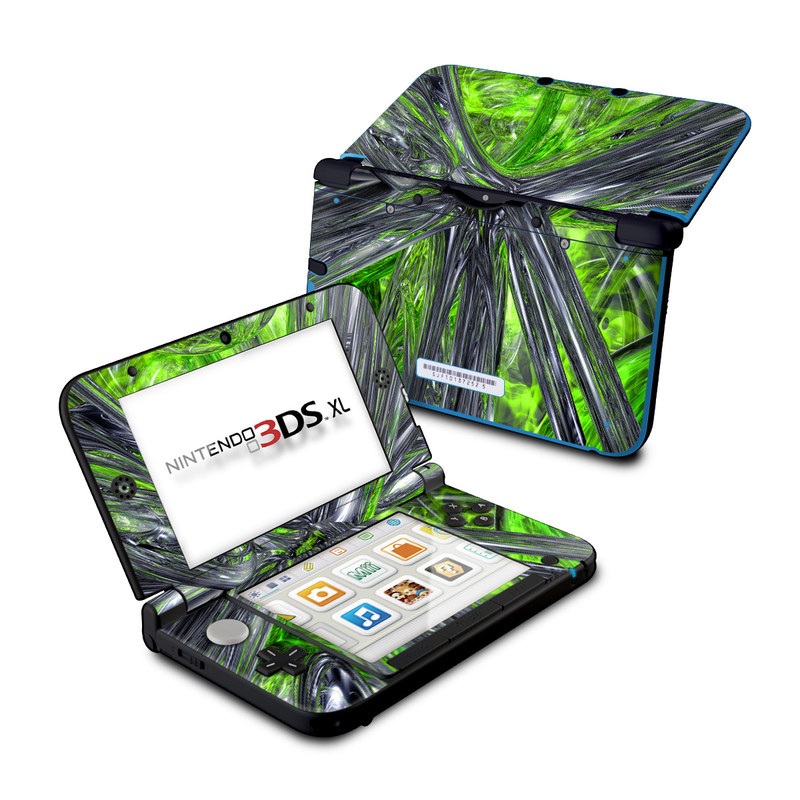 Nintendo 3DS XL Skin - Emerald Abstract (Image 1)