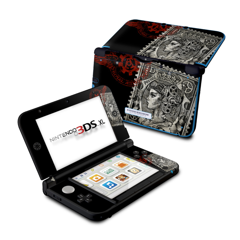 Nintendo 3DS XL Skin - Black Penny (Image 1)