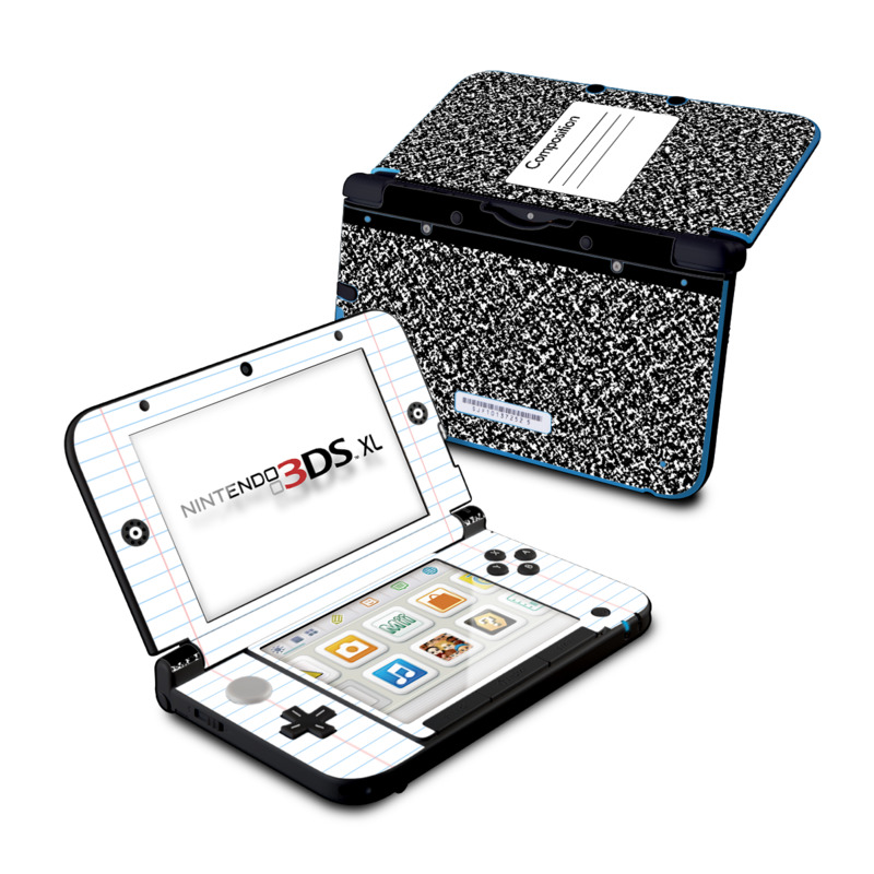 Nintendo 3DS XL Skin - Composition Notebook (Image 1)