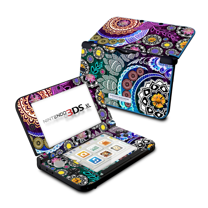 Nintendo 3DS XL Skin - Mehndi Garden (Image 1)