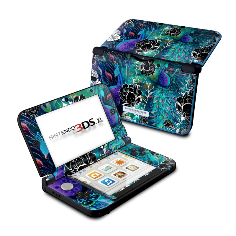 Nintendo 3DS XL Skin - Peacock Garden (Image 1)