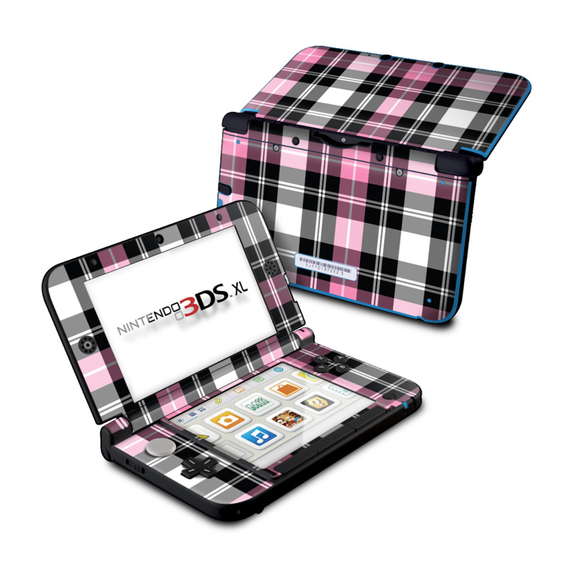 Nintendo 3DS XL Skin - Pink Plaid (Image 1)