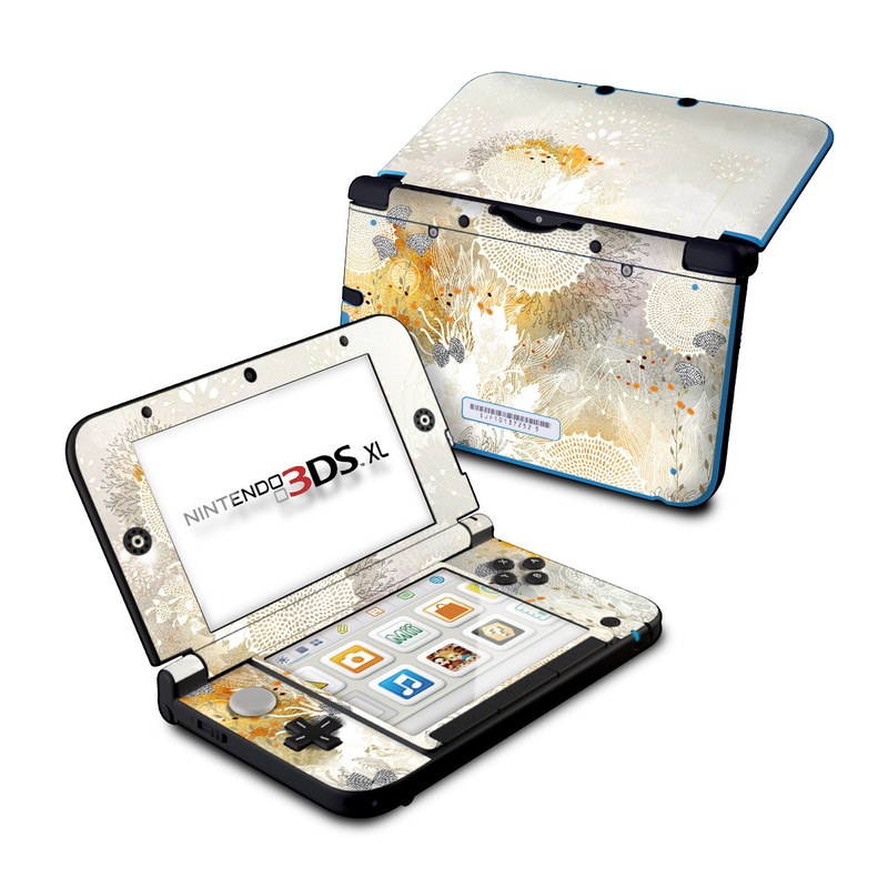 Nintendo 3DS XL Skin - White Velvet (Image 1)