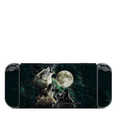Nintendo Switch (Console Back) Skin - Three Wolf Moon