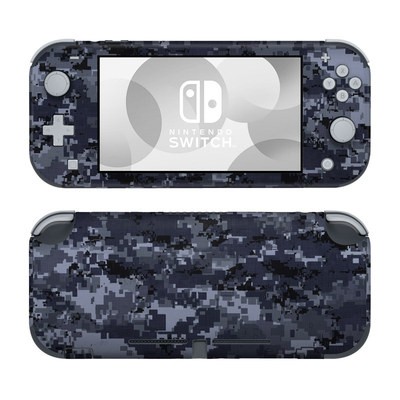 Nintendo Switch Lite Skin - Digital Navy Camo