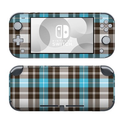Nintendo Switch Lite Skin - Turquoise Plaid