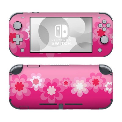 Nintendo Switch Lite Skin - Retro Pink Flowers