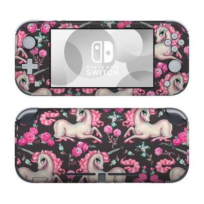 Nintendo Switch Lite Skin - Unicorns and Roses