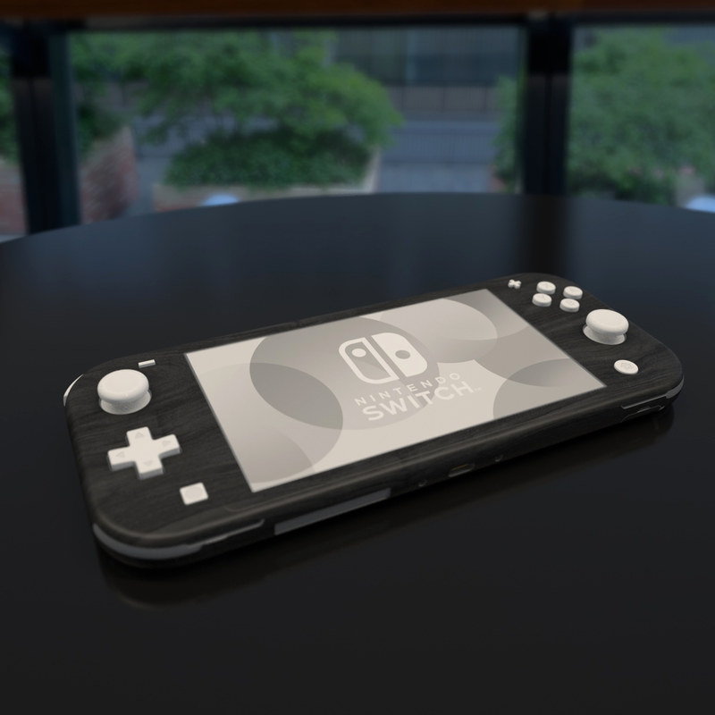 Nintendo Switch Lite Skin - Black Woodgrain (Image 4)