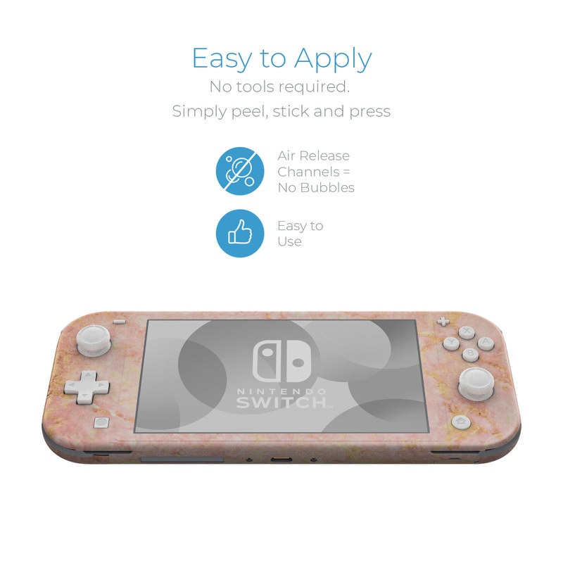Nintendo Switch Lite Skin - Rose Gold Marble (Image 2)