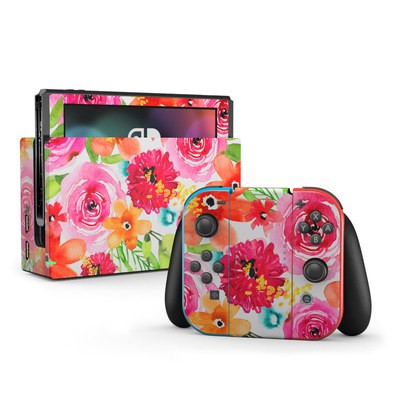 Nintendo Switch Skin - Floral Pop