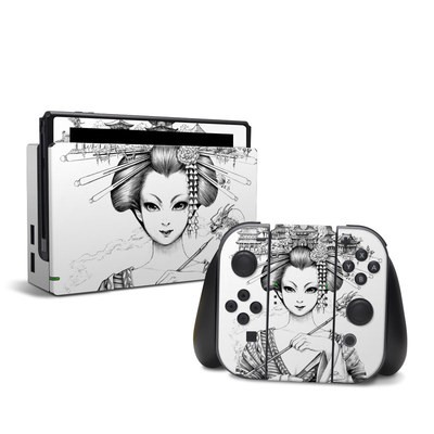 Nintendo Switch Skin - Geisha Sketch
