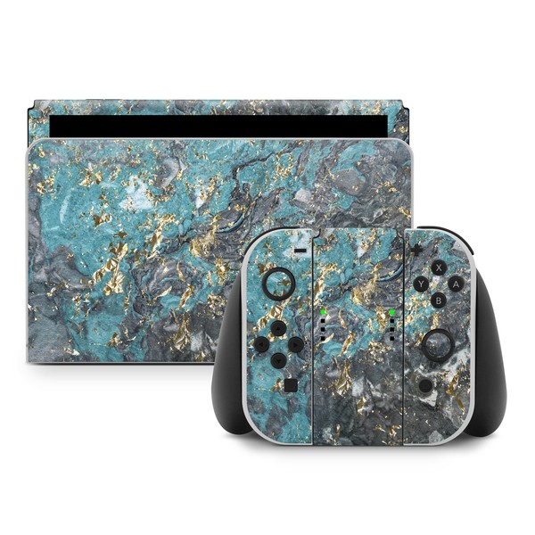 Nintendo Switch Skin - Gilded Glacier Marble